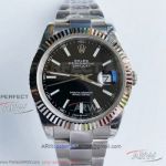 Noob Factory 904L Rolex Datejust 41mm Oyster Men's Watch - Black Dial Copy 3255 Automatic